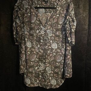 Torrid Multicolor Floral Blouse